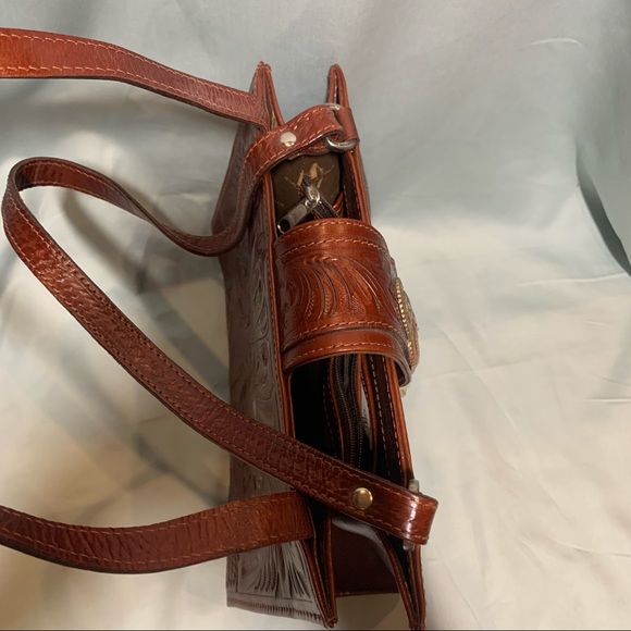 American West tooled leather purse EUC - Picture 8 of 16